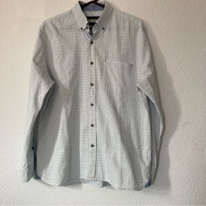 32 Bar Blues Mens Long Sleeve Button Down Shirt Large